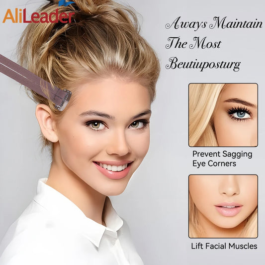 Reusable Adjustable Elastic Face Firming Bands Thin BB Clip Stretching Straps for Eye Lifting And Brow Sculpting Makeup Tool Peaceful Pleasures Health and Wellness
