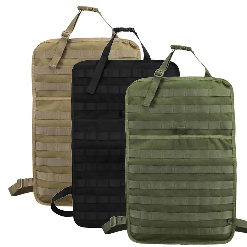 Molle Tactical Car Seat Cushion Universal Four Seasons Storage Bag Hanging Bags Car Stowing Tidying Pocket Interior Accessories Peaceful Pleasures Health and Wellness