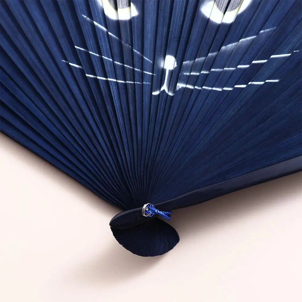 Bamboo Silk Cat Pattern Folding Fan – Decor & Gift