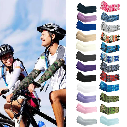 Unisex Cooling Arm Sleeves Elbow Cover Cycling Run Fishing UV Sun Protection Outdo Cool Arm Sleeves Peaceful Pleasures Health and Wellness