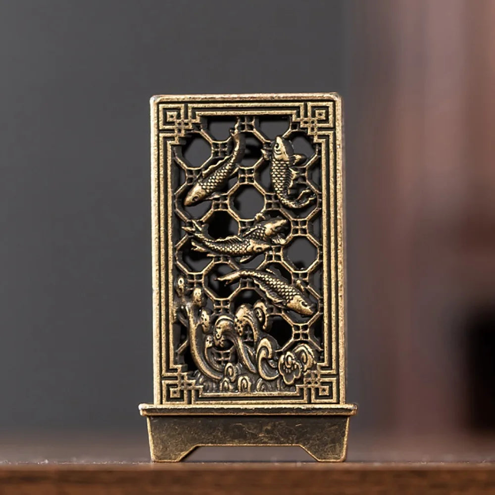 Chinese Style Zinc Alloy Incense Burner | Aromatherapy Holder