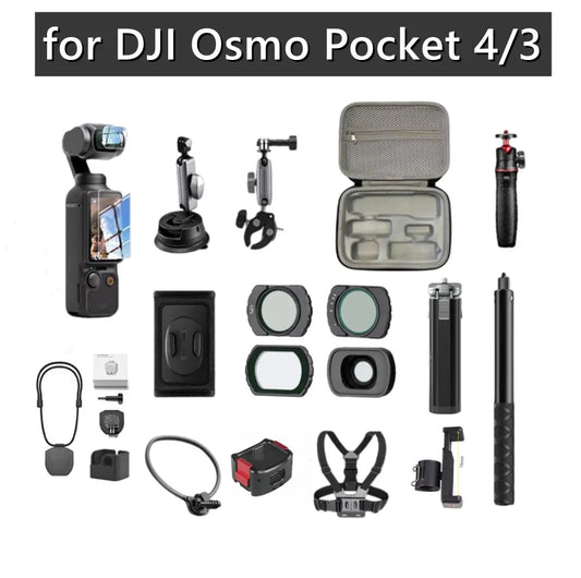 DJI Osmo Pocket 3/4 Accessories Kit – Case, Tripod & Mount Camera Accessories Kit Oasis Select