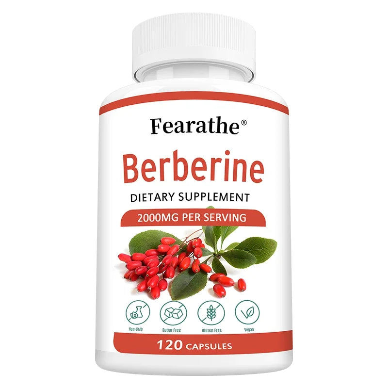 Berberine Capsules 2000mg - Cardiovascular and Digestive Health,Balance Liver Health Digestion,Non-GMO Peaceful Pleasures Health and Wellness 120 count-1 bottle