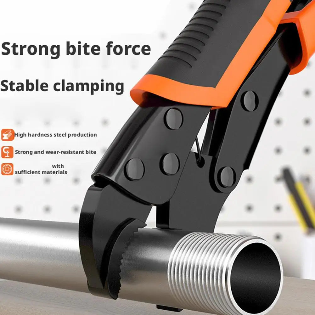 7/9/10 Inch Strong Locking Pliers Universal Multifunctional Pressure Pliers Round/Straight/Tip Mooth Pipe Wrench Hand Tools Peaceful Pleasures Health and Wellness