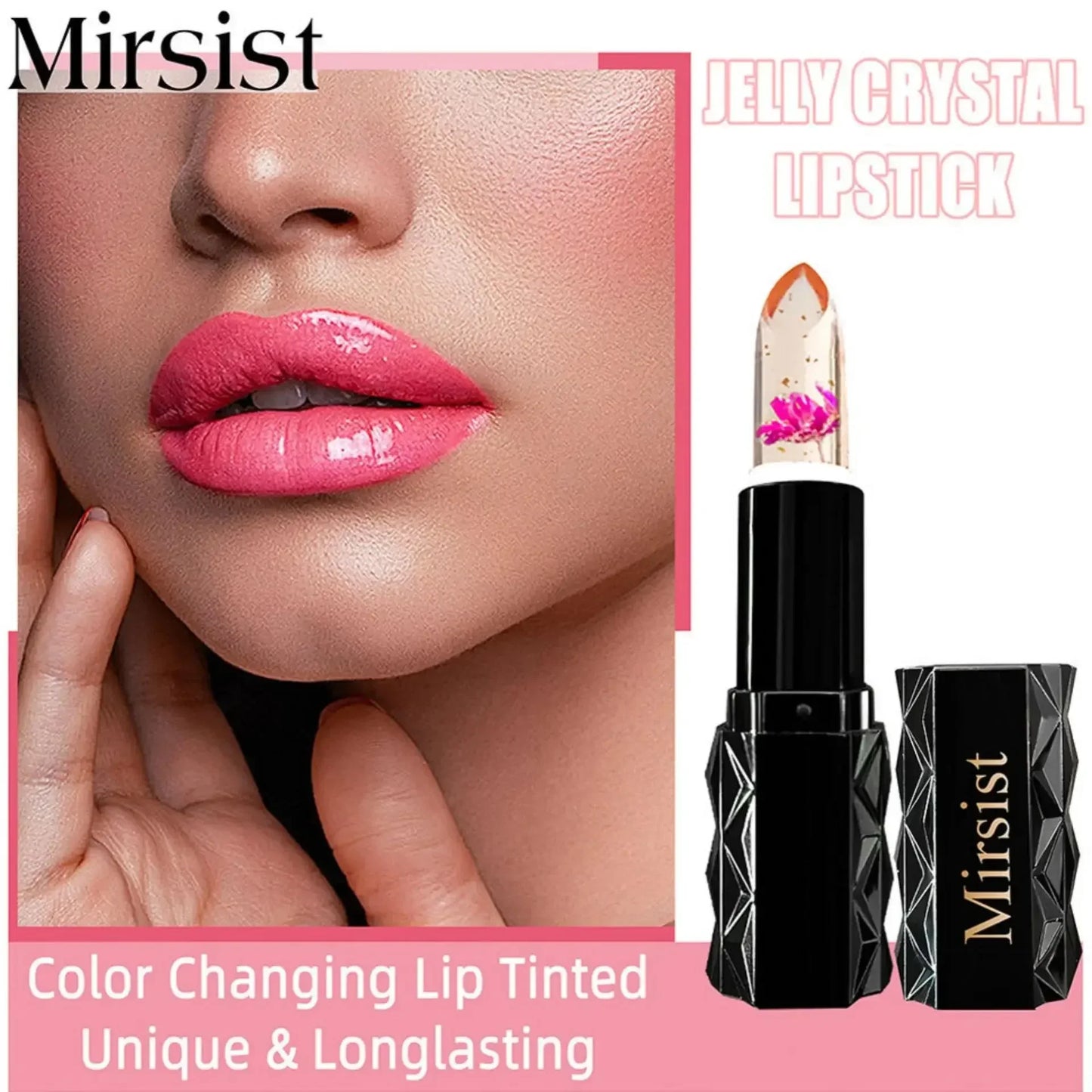 6-Pc Color-Changing Crystal Jelly Lipstick Set | Long-Lasting