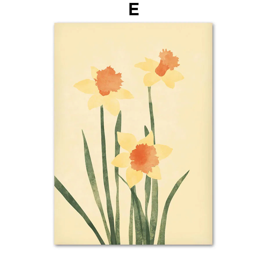 Easter Spring Pastels Minimalist Canvas Wall Art | Nordic Print