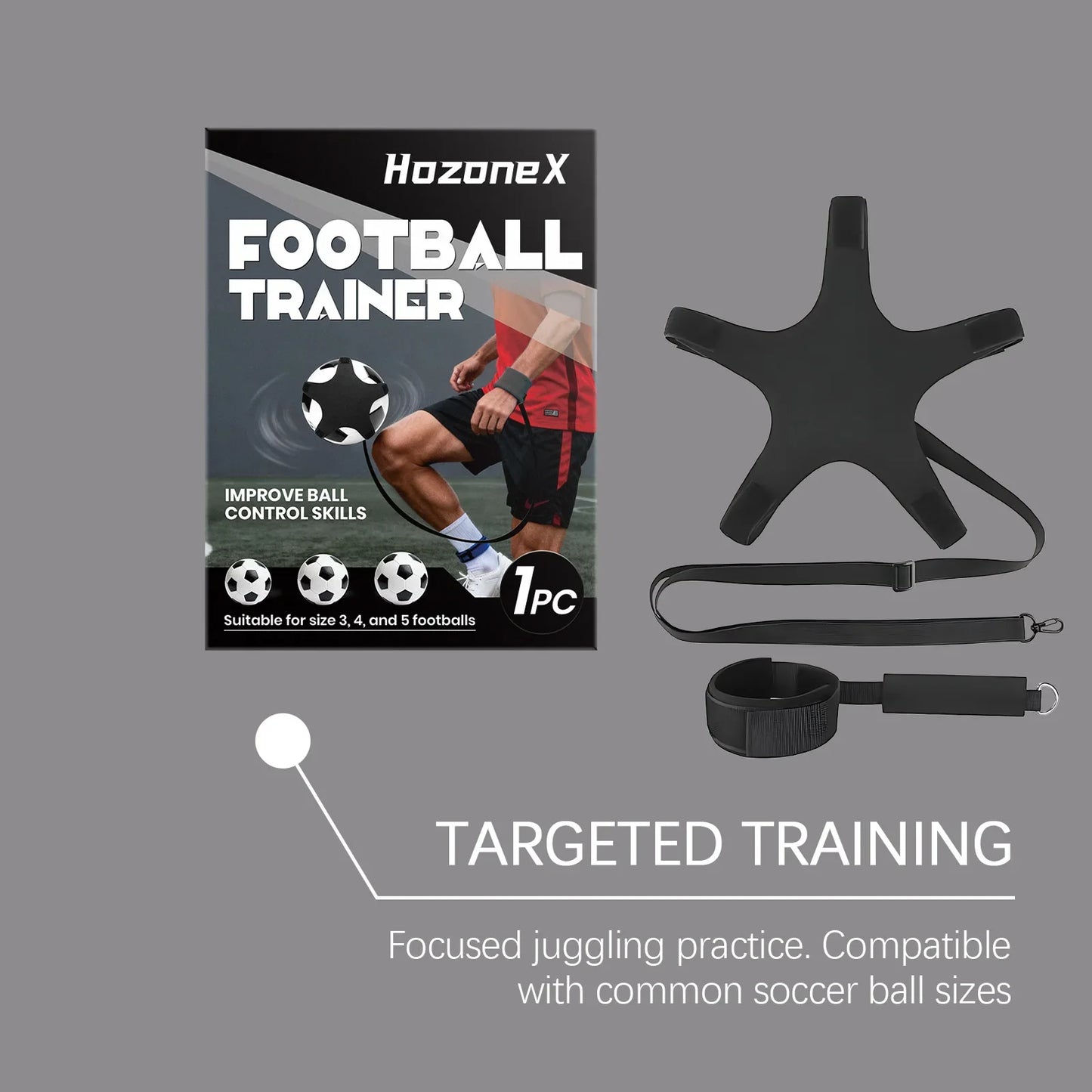 Adjustable Wristband Soccer Ball Trainer – Sizes 3 4 5 | Solo