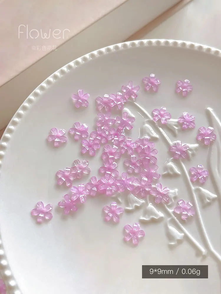 3D White Daisy Flower Nail Charms | Flat Back Resin Art Decor