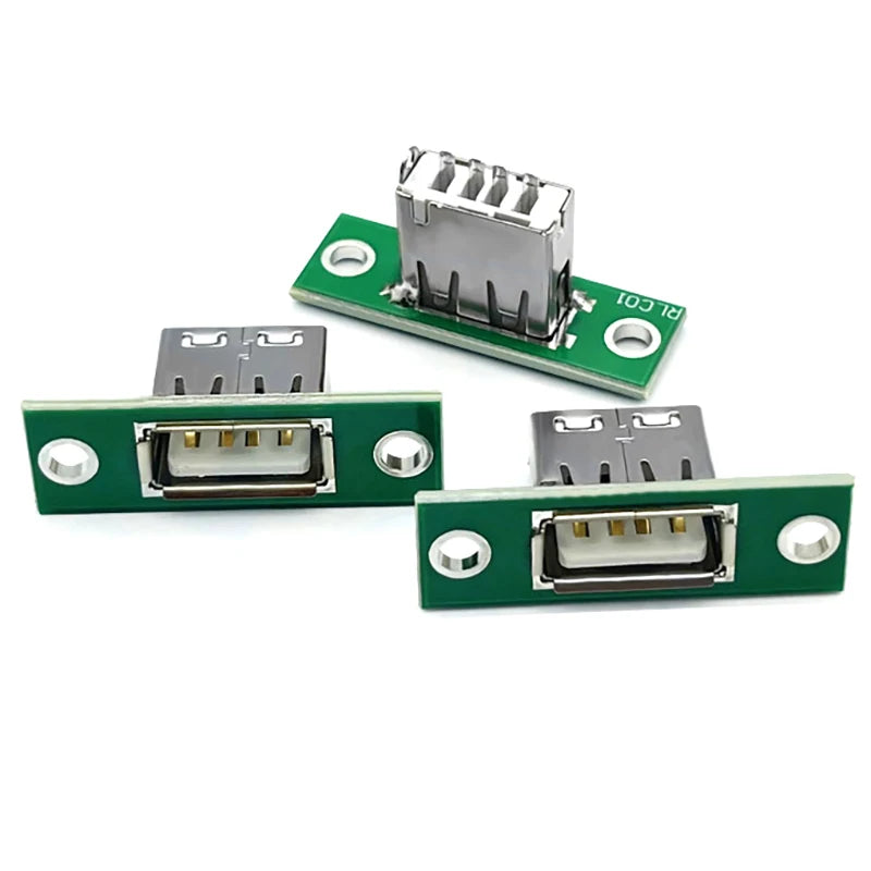 5-Pack USB Panel Mount Connector with Fixed Board | DIY Repair USB Panel Connector Peaceful Pleasures Health and Wellness