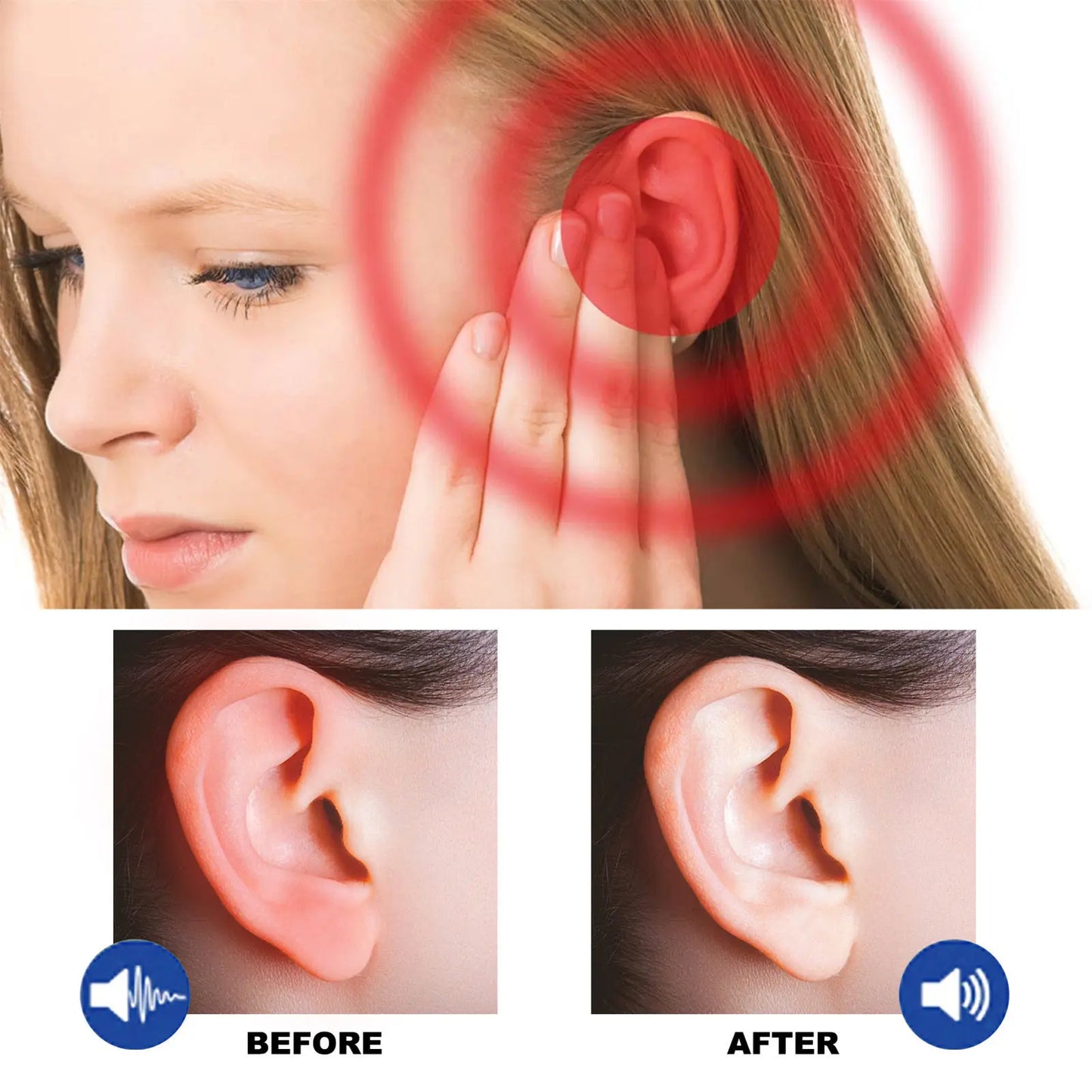 60ml Tinnitus Relief Spray Quick Dry Formula Ear Cleaning Solution Gift for Parents Wife Husband Peaceful Pleasures Health and Wellness