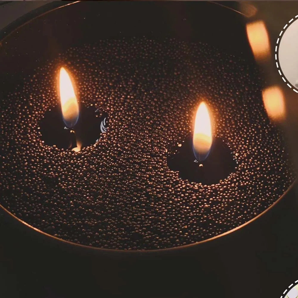 Black Sand Beaded Wax Candle Making Kit – 200g DIY Pearl Wax