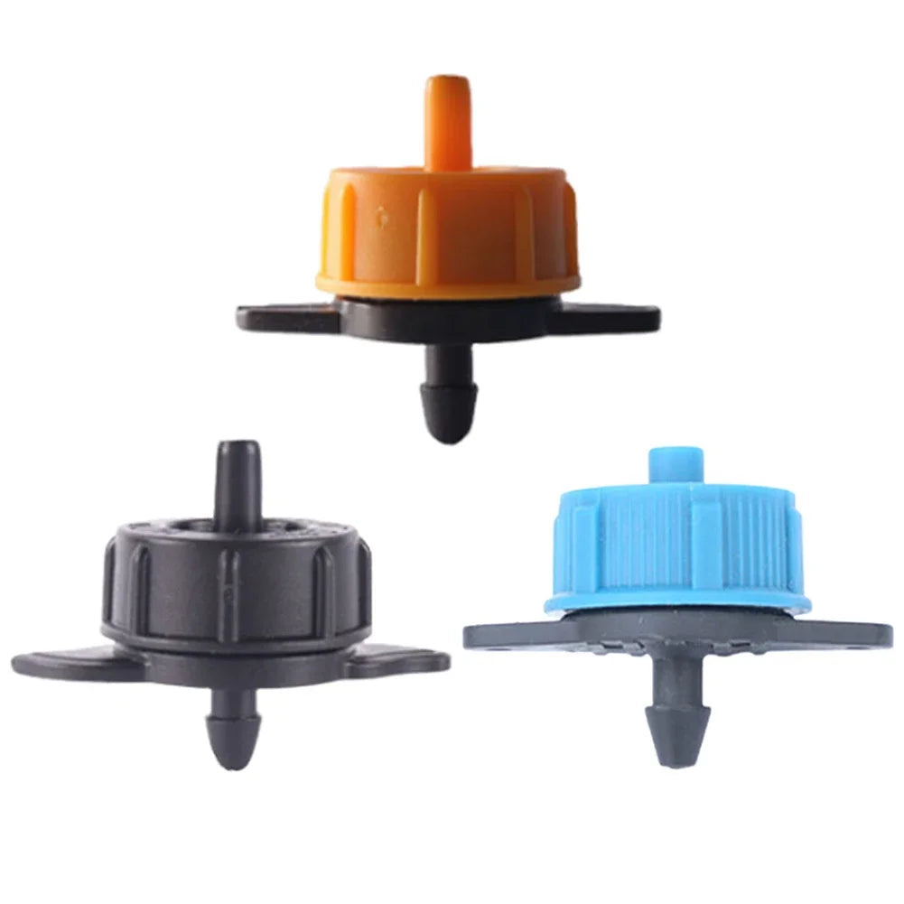 100pcs Pressure Compensating Drip Irrigation Emitters Garden Irrigation Peaceful Pleasures Health and Wellness