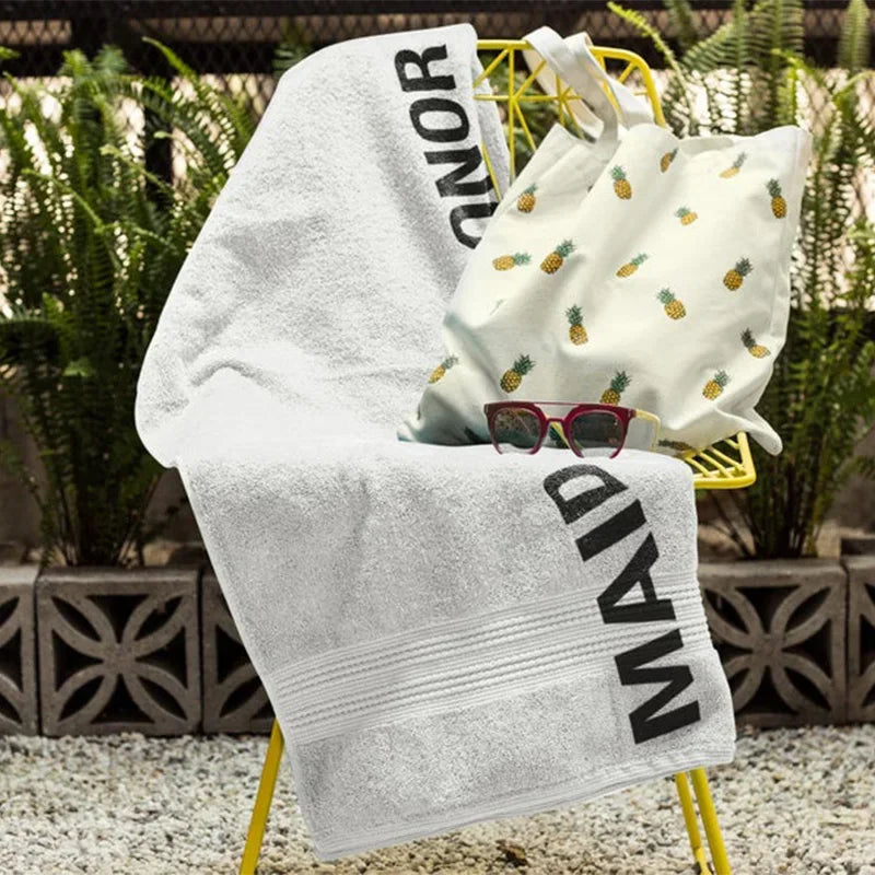Bride Beach Towel | Bachelorette & Bridal Shower Gift Bridal Beach Towel Peaceful Pleasures Health and Wellness