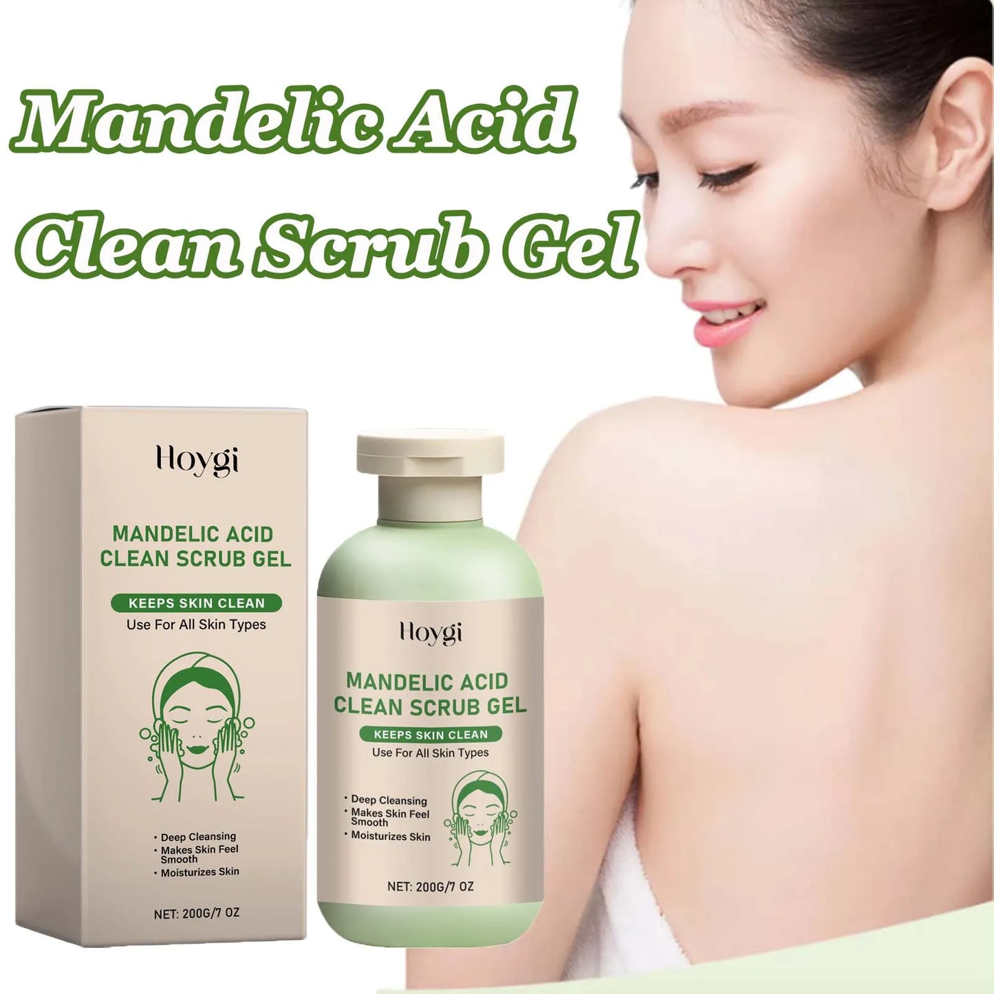 Mandelic Acid Body Scrub Gel – Exfoliate, Smooth & Hydrate