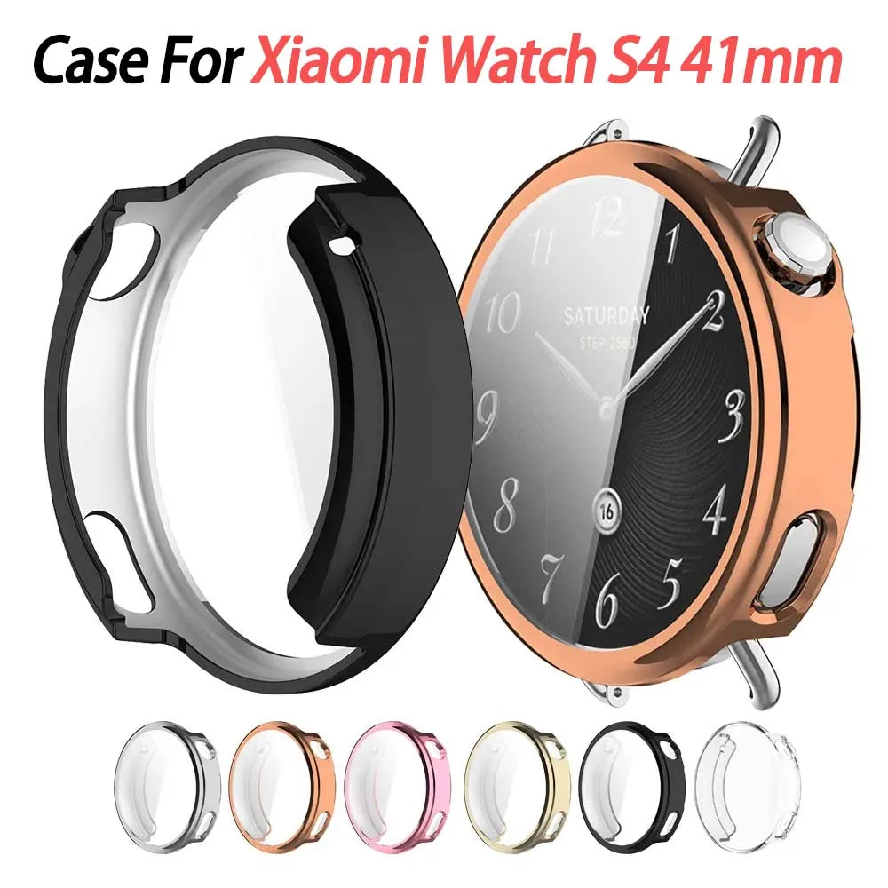 Xiaomi Watch S4 41mm Soft TPU Case & Screen Protector Cover
