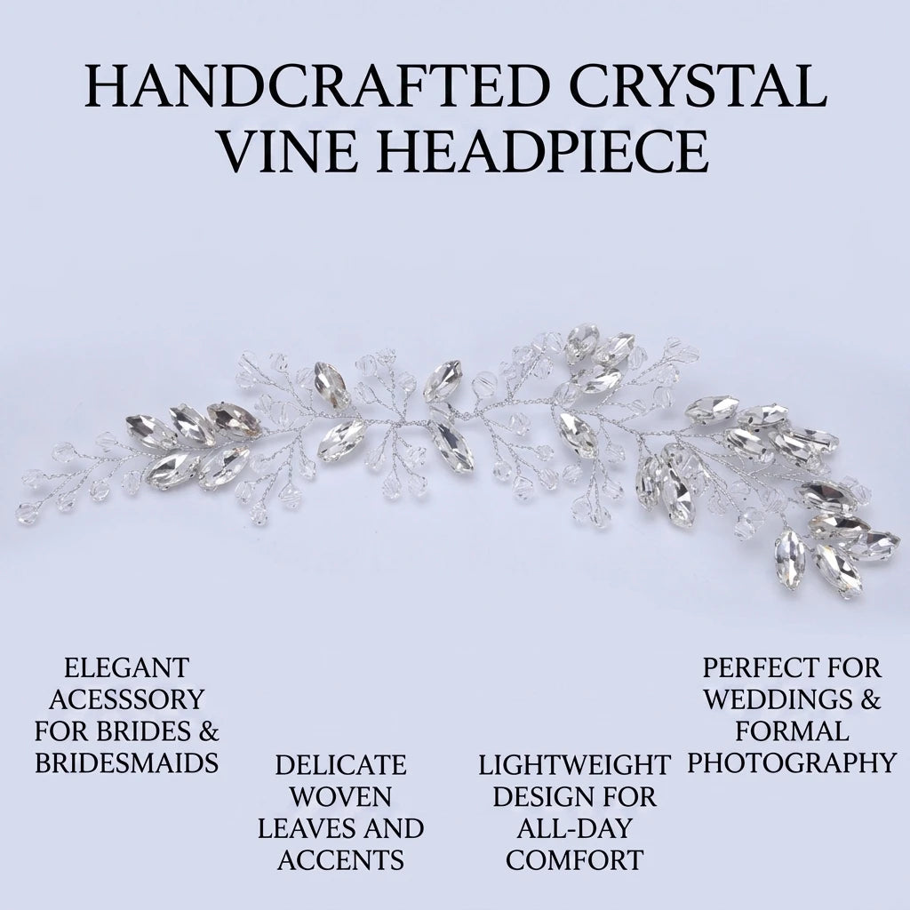 Bridal Pearl Flower Hairpiece With Woven Leaf Headband For Wedding Dress And Formal Occasions Peaceful Pleasures Health and Wellness