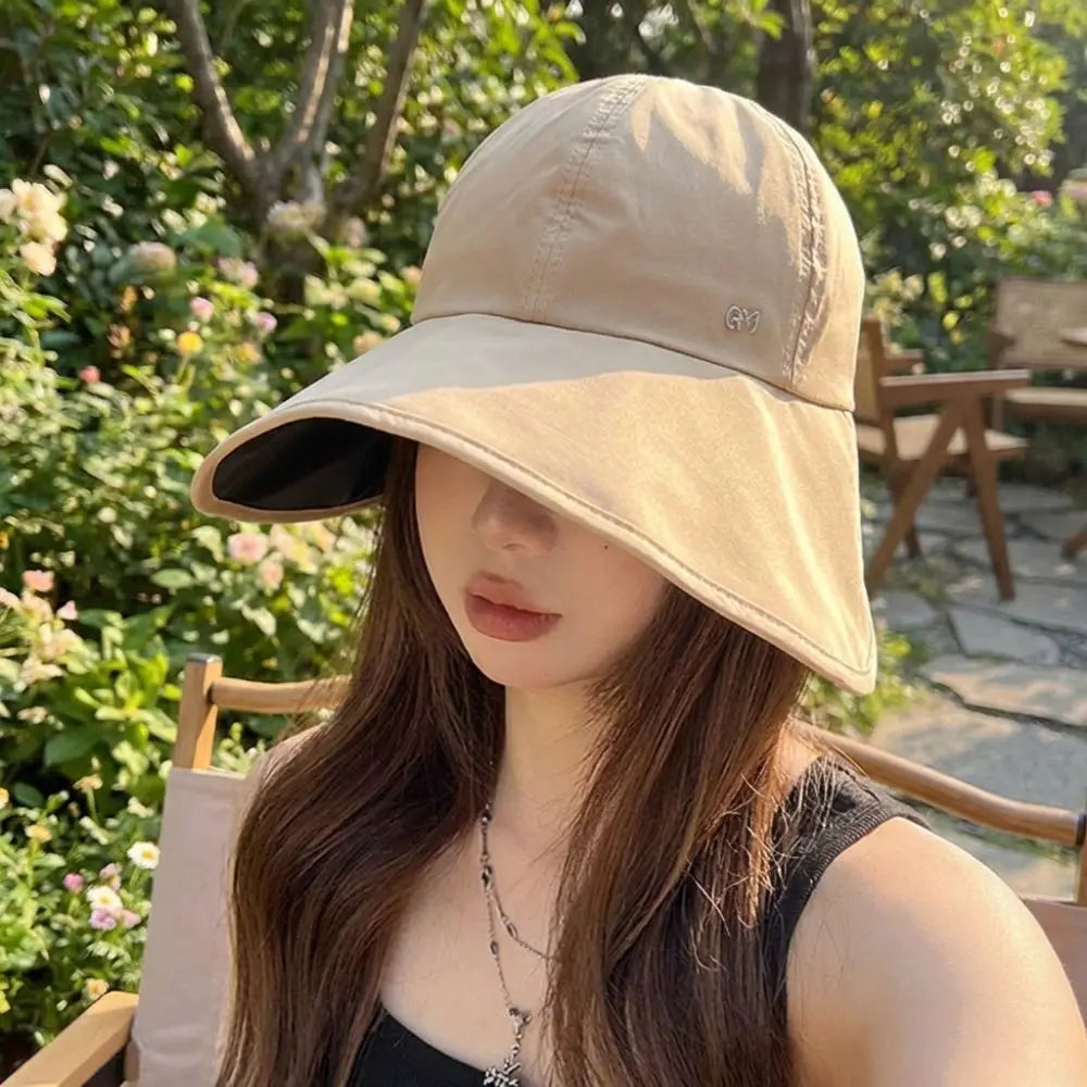Women's Wide Brim Sun Hat – Foldable, UV Protection, Quick-Dry