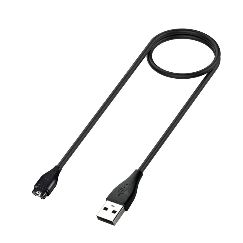 100cm USB Charging Cable For Garmin Fenix 8/7/7S/7X/6/6S/6X/5/5S/5X Forerunner 45 165 245 255 265 645 955 965 Vivoactive 5 Venu Peaceful Pleasures Health and Wellness black 1M