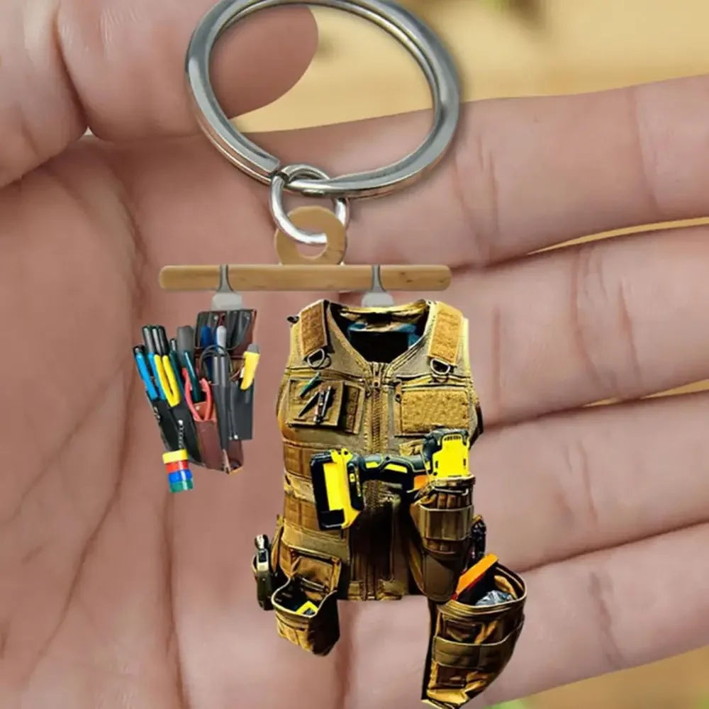 50PCS Acrylic Electrician Tool Keychains | Bag Charm Gift Set