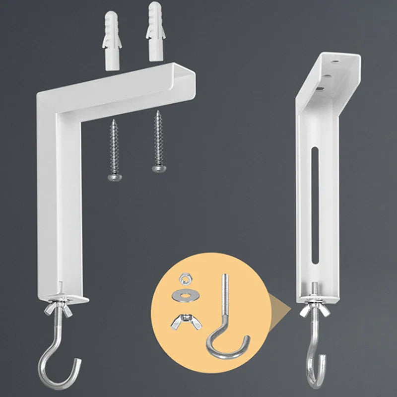Adjustable Projector Screen Wall Mount L-Bracket Hook Kit