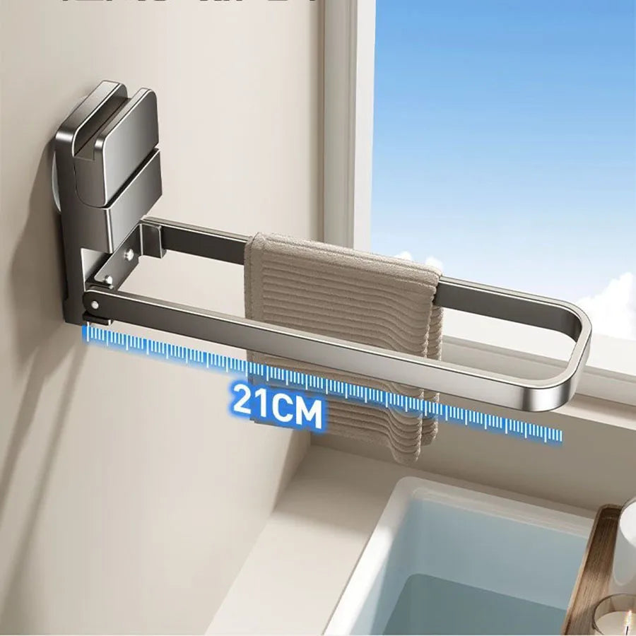 Detachable Towel Rack | Damage-Free, Space-Saving, Moisture-Resistant