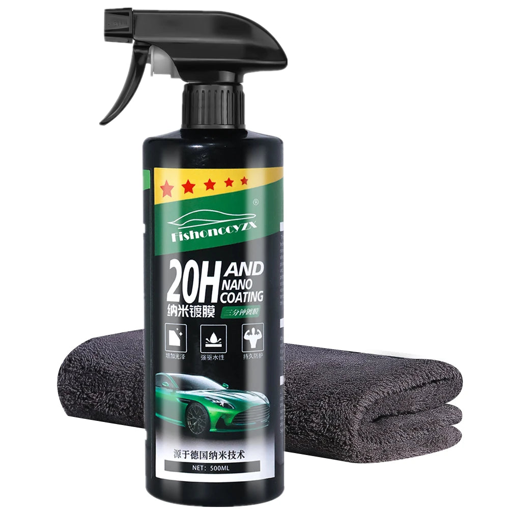 20H Nano Ceramic 500ml Car Coating Auto Detailing Products Liquid Spray Polish Wax Film Paint Care Protector Kit Accessories Peaceful Pleasures Health and Wellness 500ml