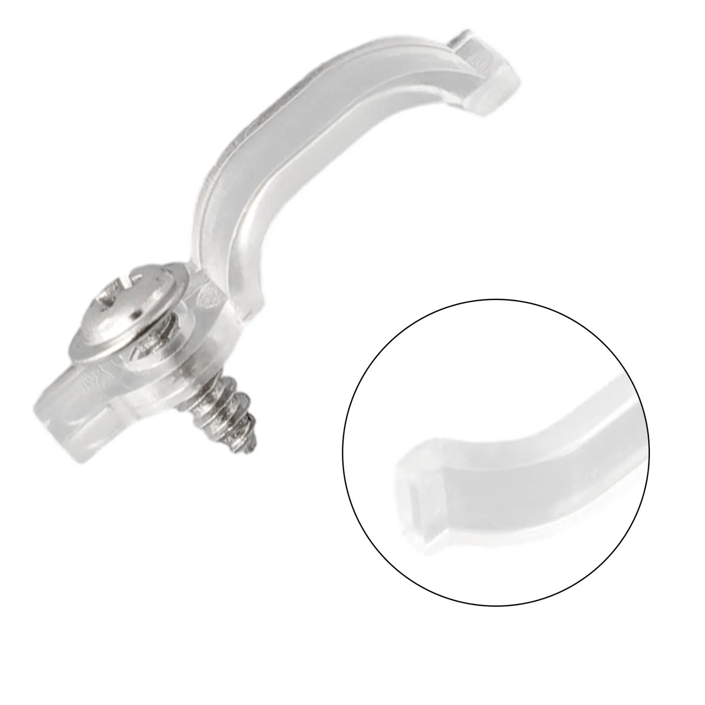 LED Strip Mounting Clips with Screws | 50 & 100 Pack, 10mm