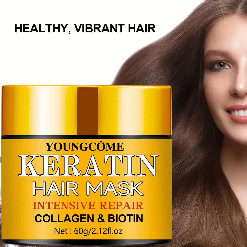 Hair Repairs Hair Mask Essential Oil Nourishing for Dry Damaged Biotin Collagen Keratin Treatment Hairs Conditioner Hair Peaceful Pleasures Health and Wellness