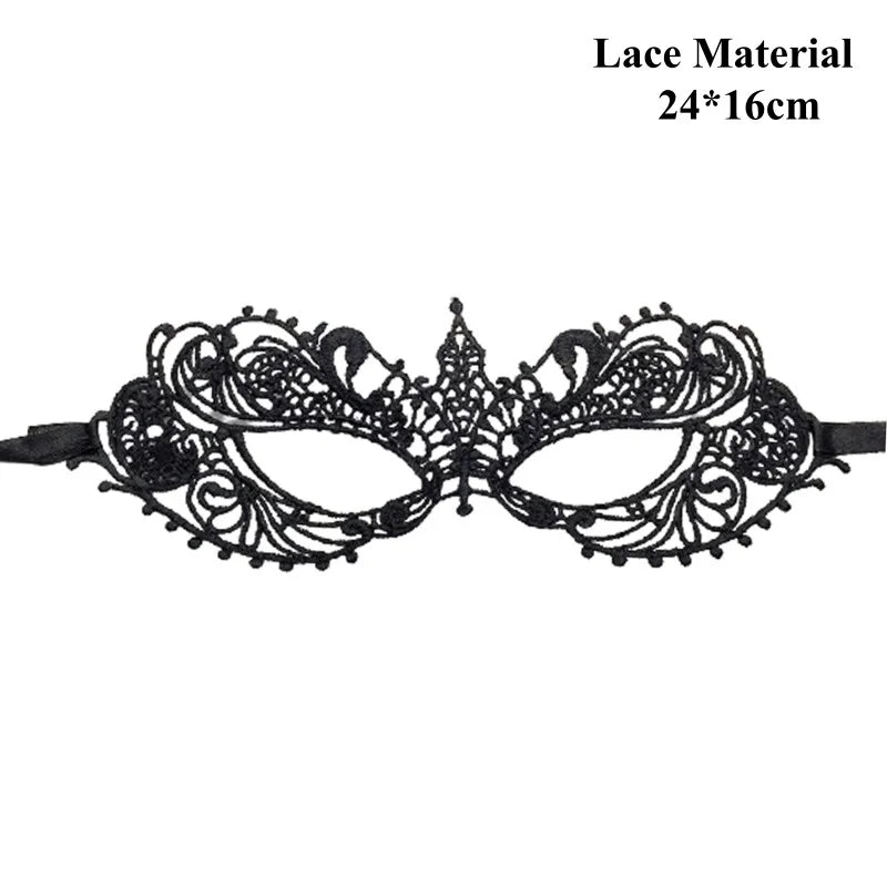 PU Leather Half Face Cat Fox Mask | Halloween Cosplay Party