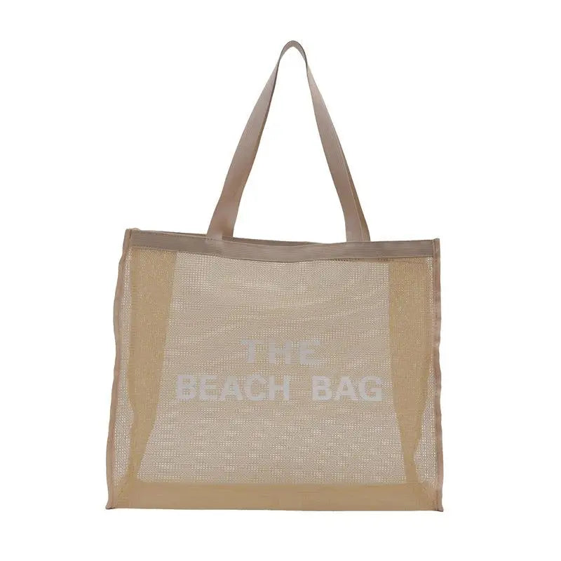 Women's Large Mesh Tote Bag – Beach, Pool, Gym & Travel