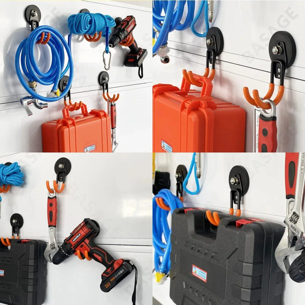 Magnetic Garage Hook 43mm – Nail-Free, Anti-Slip & Waterproof