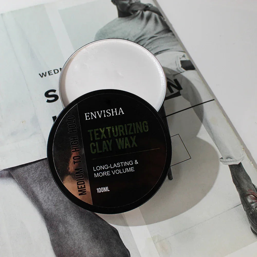 ENVISHA Men's Hair Styling Clay – Matte Finish, Strong Hold & Fluffy Peaceful Pleasures Health and Wellness
