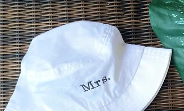 Mr & Mrs Hats – Couple Wedding Gift, Bride & Groom Set Couple Wedding Hats Peaceful Pleasures Health and Wellness mrs hat