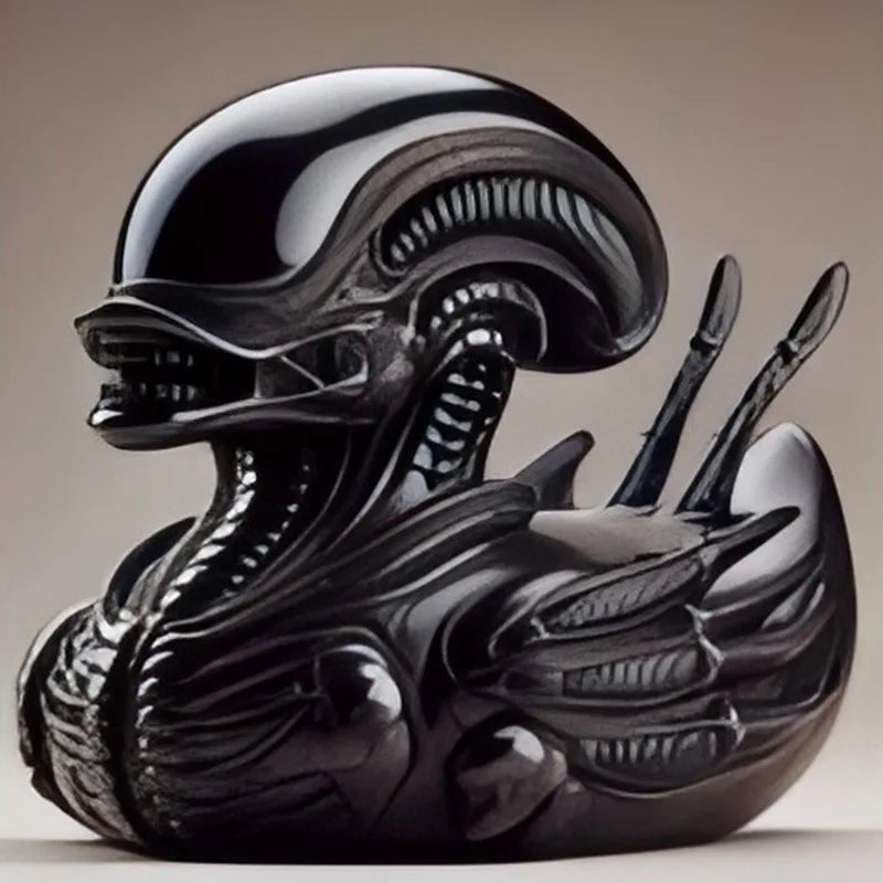 Fantastical and Creative Alien Series Duck Evil Funny Whimsical Alien Series Duck Party Desktop Decoration Resin Ornament Crafts Peaceful Pleasures Health and Wellness