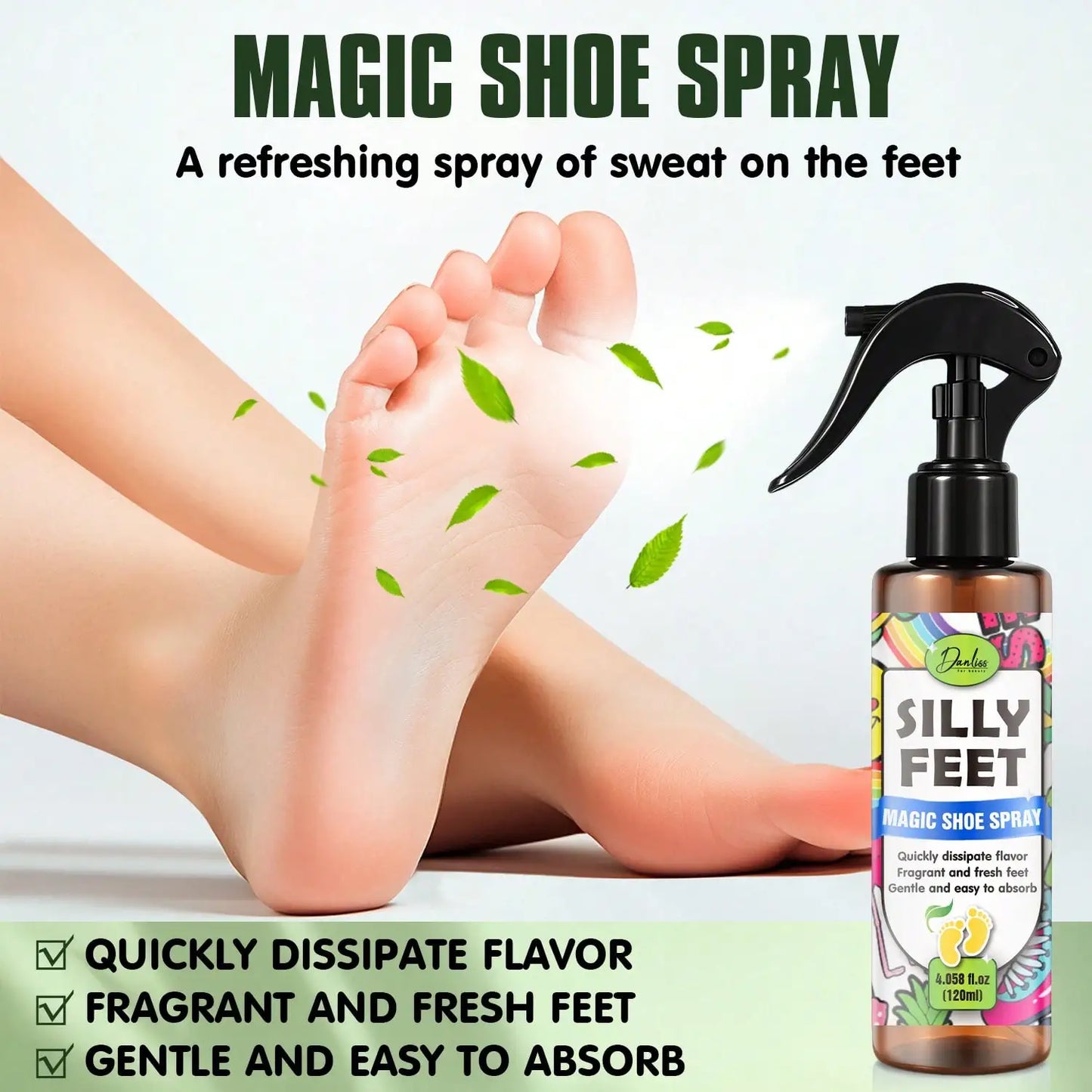 Foot & Shoe Deodorizer Spray – Natural Oils, Alcohol-Free