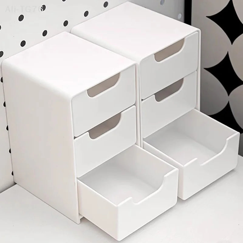 3-Tier Cosmetic Organizer with Drawers | Countertop Storage Box