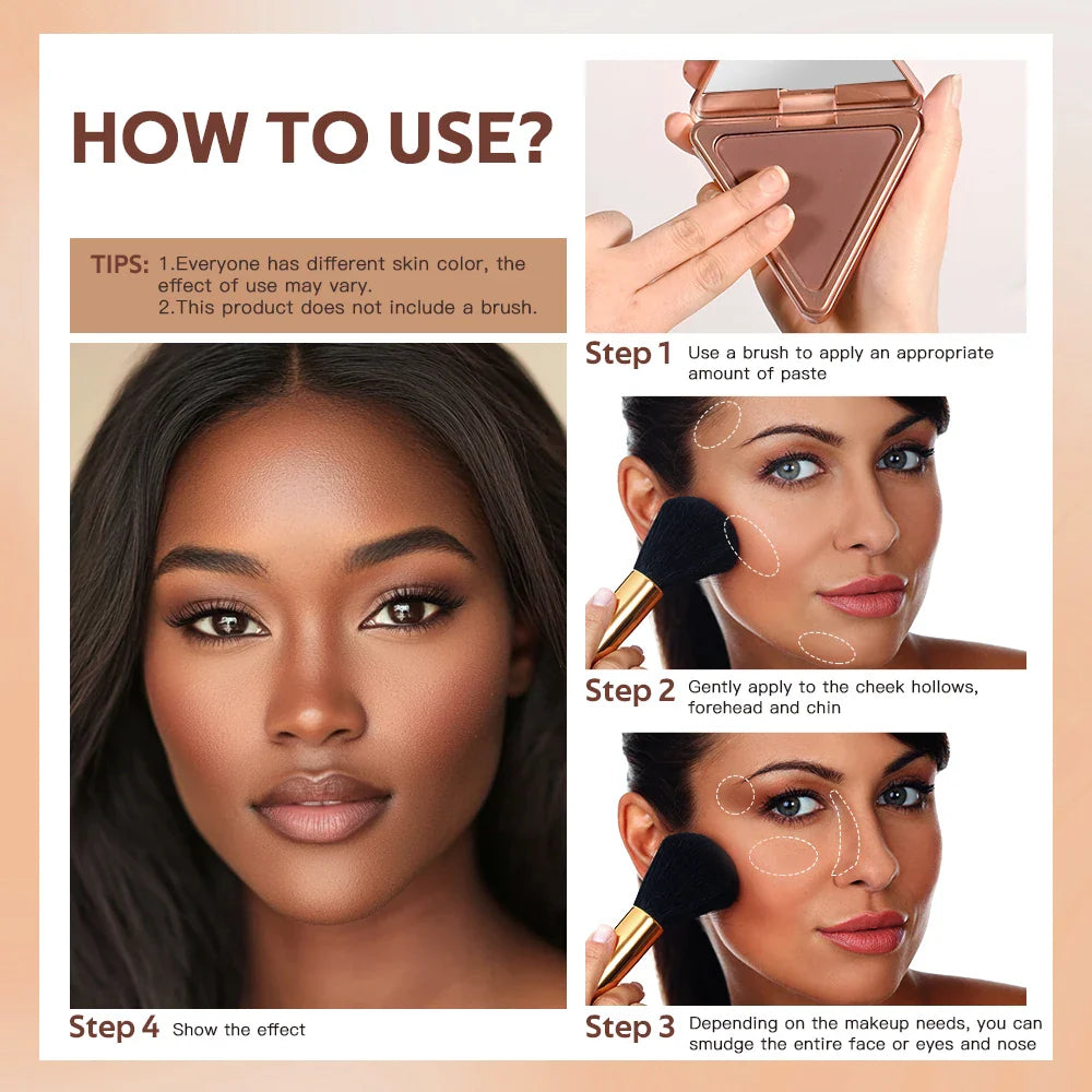 Lakerain Matte Bronzer & Contour Powder – Long-Lasting