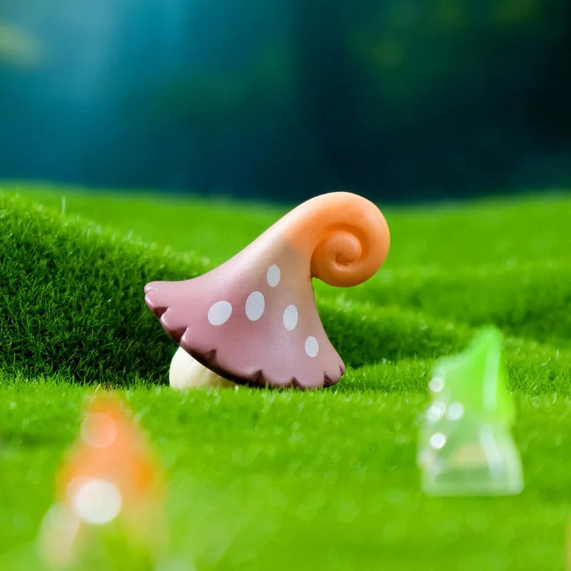 Simulated Mushroom Ornament Cute Mushroom Micro Landscape Decoration Gardening Decoration Resin Craft Bonsai DlY Plant Ornament Peaceful Pleasures Health and Wellness