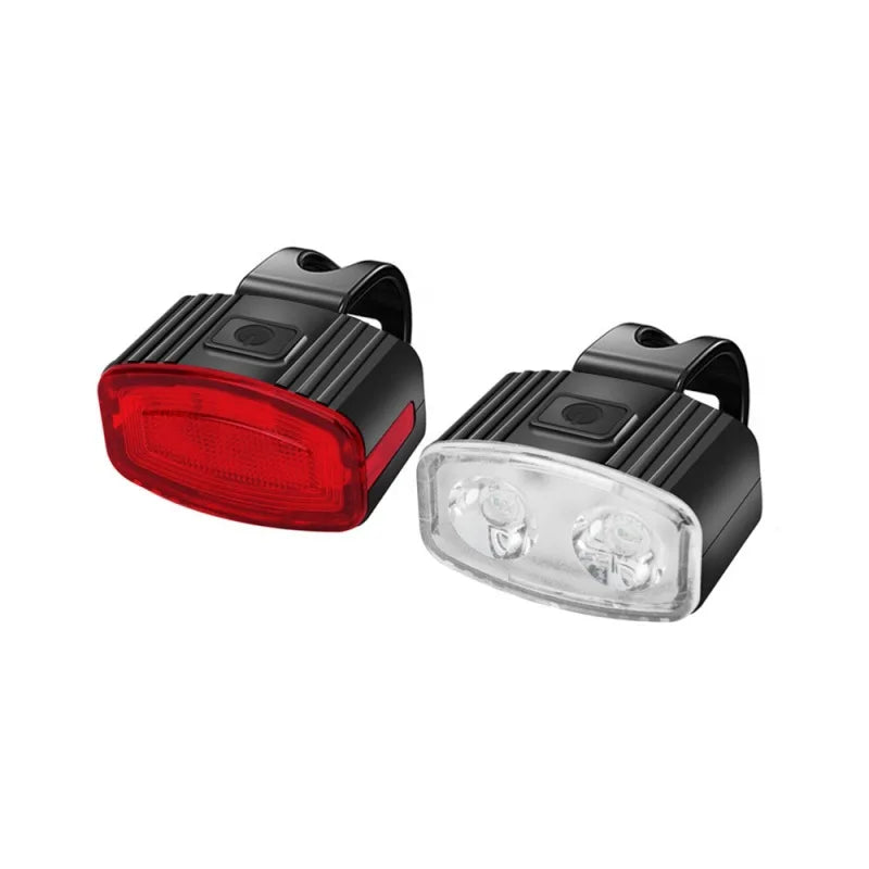 Bike Headlight & Tail Light Set – USB-C, IPX5 Waterproof Bike Light Set Peaceful Pleasures Health and Wellness Clear