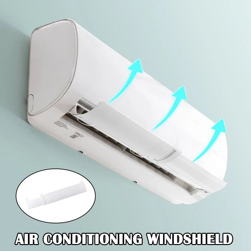 Home Air Conditioner Windshield Universal Retractable Anti Direct Blowing Windshield for Bedroom Living Room Peaceful Pleasures Health and Wellness