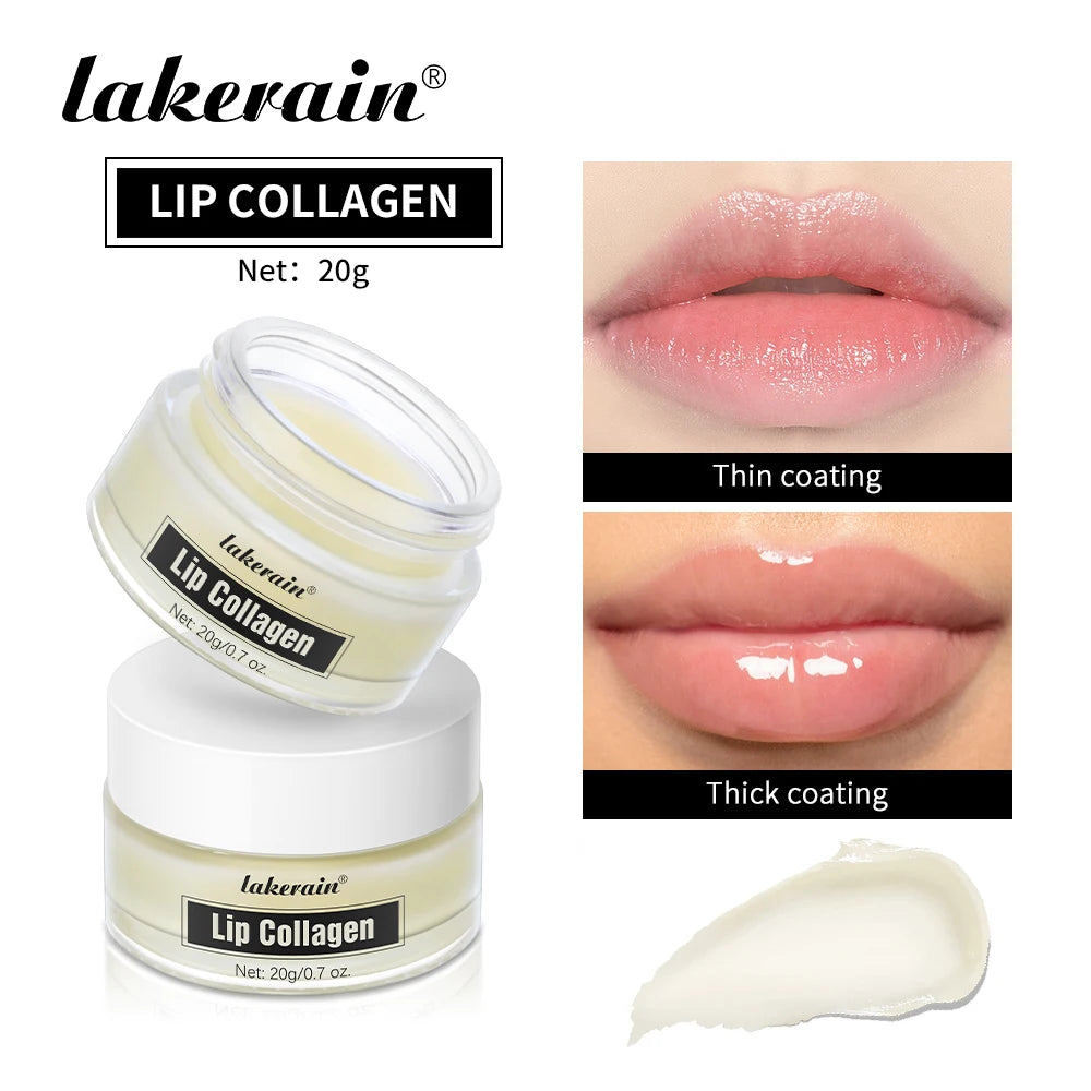 Lip Balm Collagen Lighten Melanin Lip Mask Exfoliating Fade Lip Line Dead Skin Moisturizing Brighten Repair Lip Care Products Peaceful Pleasures Health and Wellness