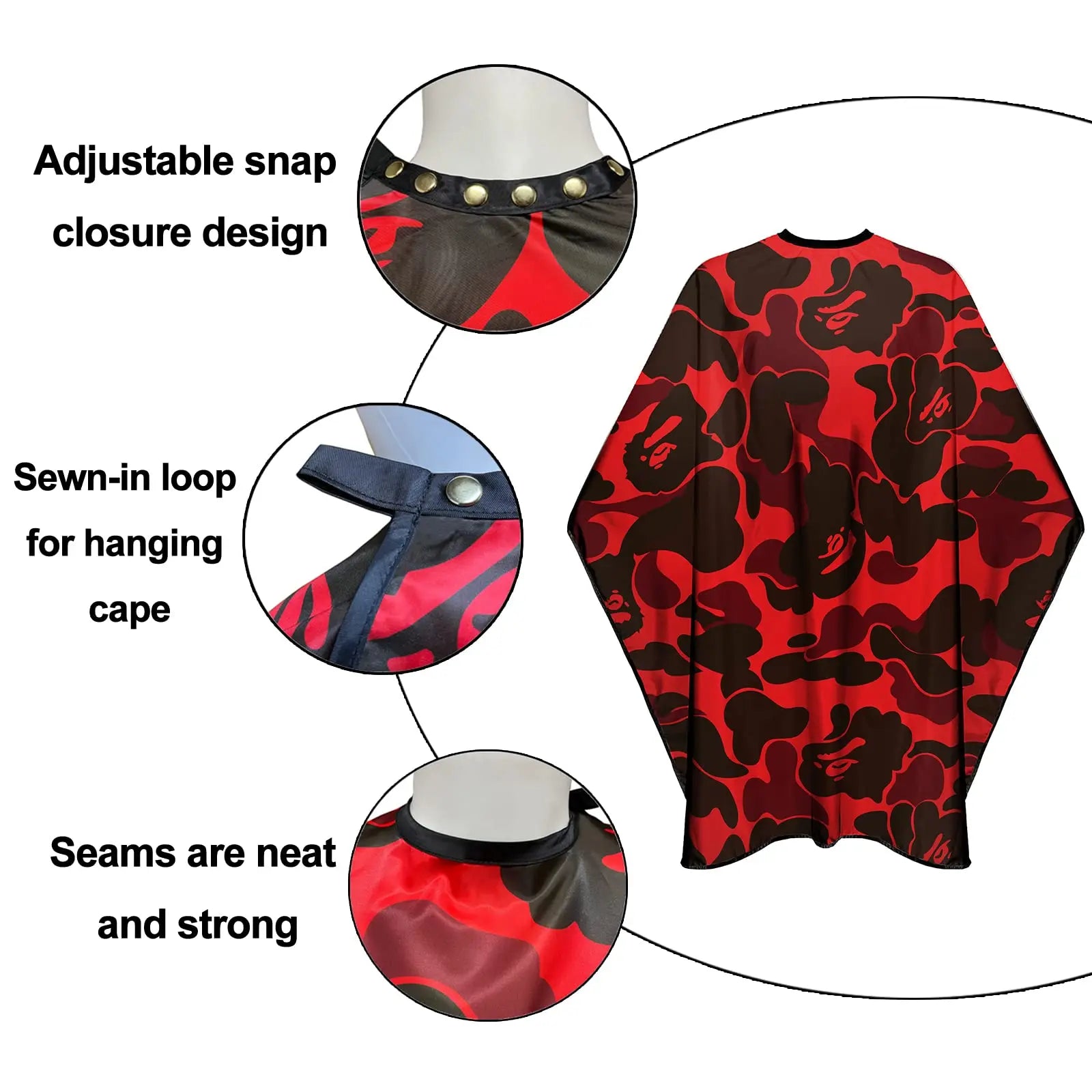 Professional Waterproof Hairdressing Apron Set Anti-Static Barber Cape Salon Tools for Men Haircut Stylist Work Gifts Peaceful Pleasures Health and Wellness