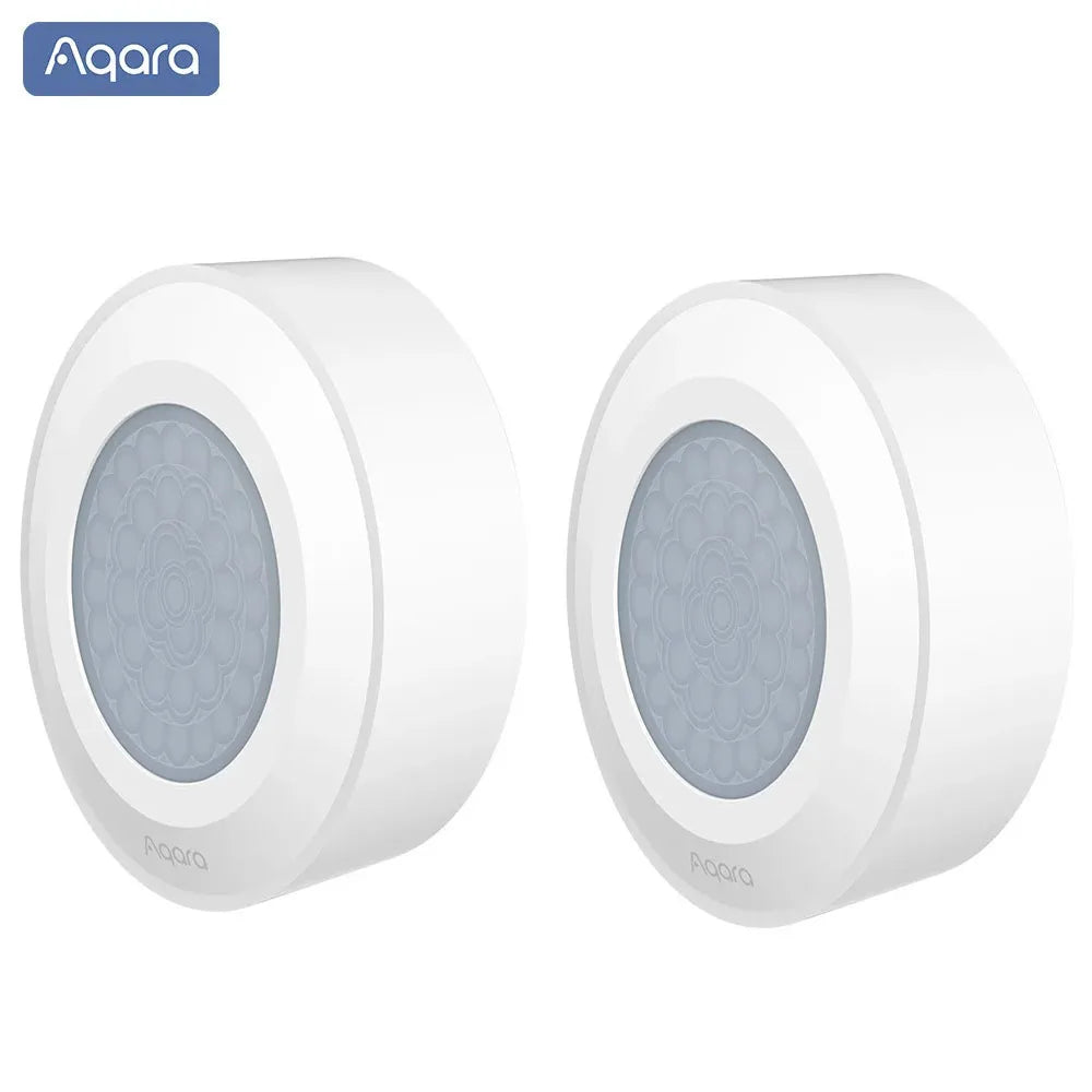 Aqara High Precision Human Body Sensor Motion Sensor Zigbee 3.0 Wireless Smart Movement Waterproof Smart Home For HomeKit Peaceful Pleasures Health and Wellness 2 Pcs