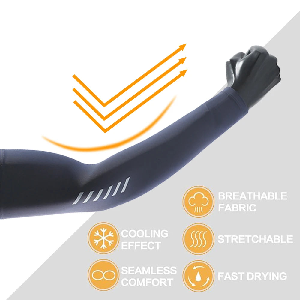 Sunscreen Ice Sleeves for Men - UV Protection Arm Covers Peaceful Pleasures Health and Wellness