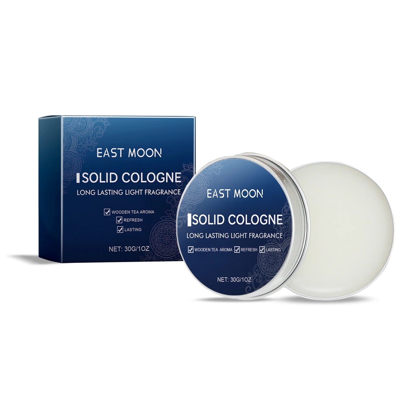 EAST MOON Solid Perfume Balm for Men – Long-Lasting Scent Gift