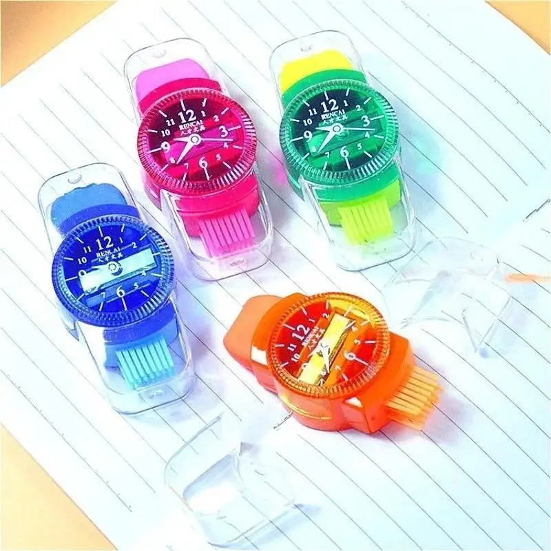 1 Pencil Sharpener Wristwatch Modeling Eraser Brush Lovely Kawaii