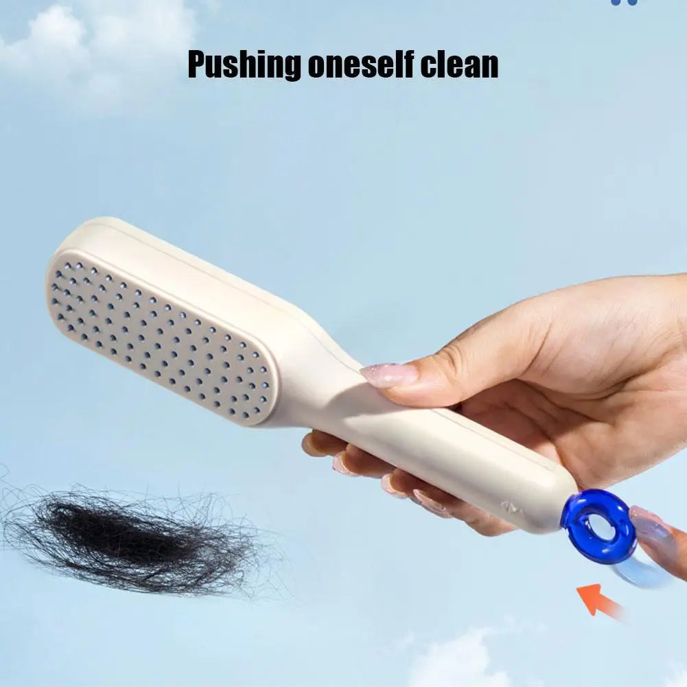 Magic Self-Cleaning Retractable Hair Comb – Anti-Static