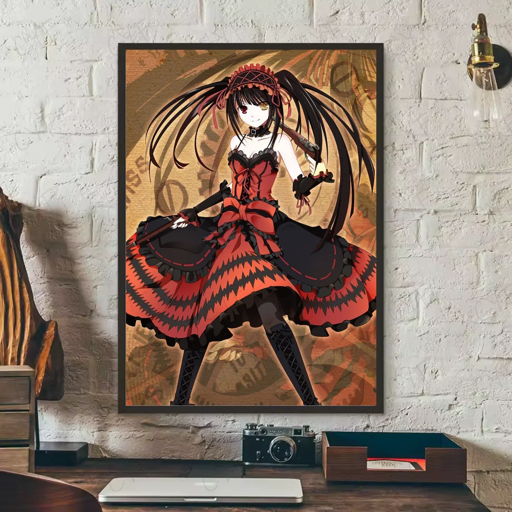 Tokisaki Kurumi Date A Live Anime Poster | HD Waterproof Wall Art Anime Wall Poster Peaceful Pleasures Health and Wellness z1 15X20cmNoframe