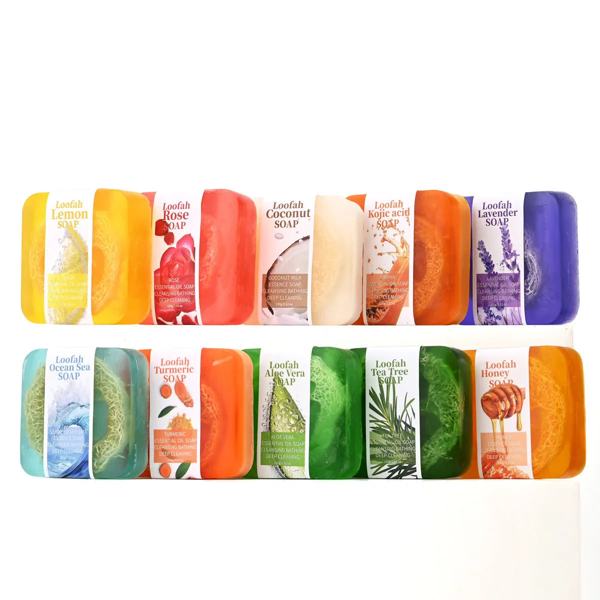 Lavender Luffa Handmade Soap – Citric Acid Brightening Bar 100g