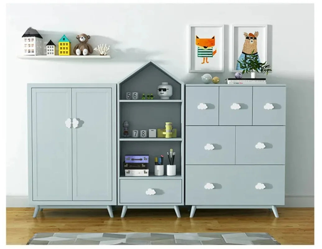 Cartoon Cloud Cabinet Knobs & Drawer Pulls for Kids' Rooms